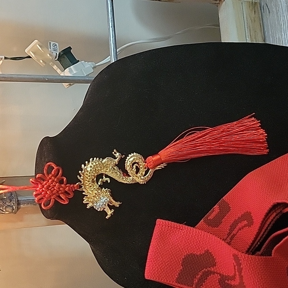 Fabric Dragon bag and Charm - Picture 6 of 8